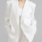 Sofia | Blazer Bianco Oversize Doppiopetto