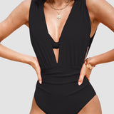 Luxe | Costume modellante con profondo scollo a V