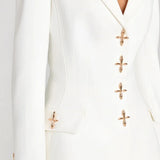 Sofia | Blazer bianco a un bottone
