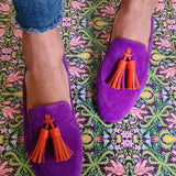 MOCASSINO VIOLA CON NAPPE