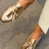 MOCASSINO ORO CON NAPPE