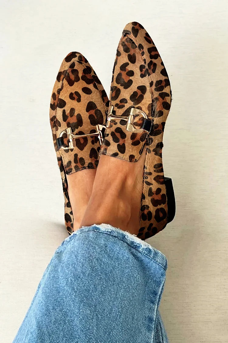 Mocassini Eleganti Leopardo