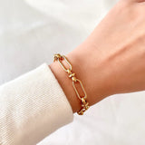 Marisa – Bracciale in oro con delicata struttura doppia