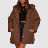 Kristýna - Cappotto invernale oversize con cappuccio