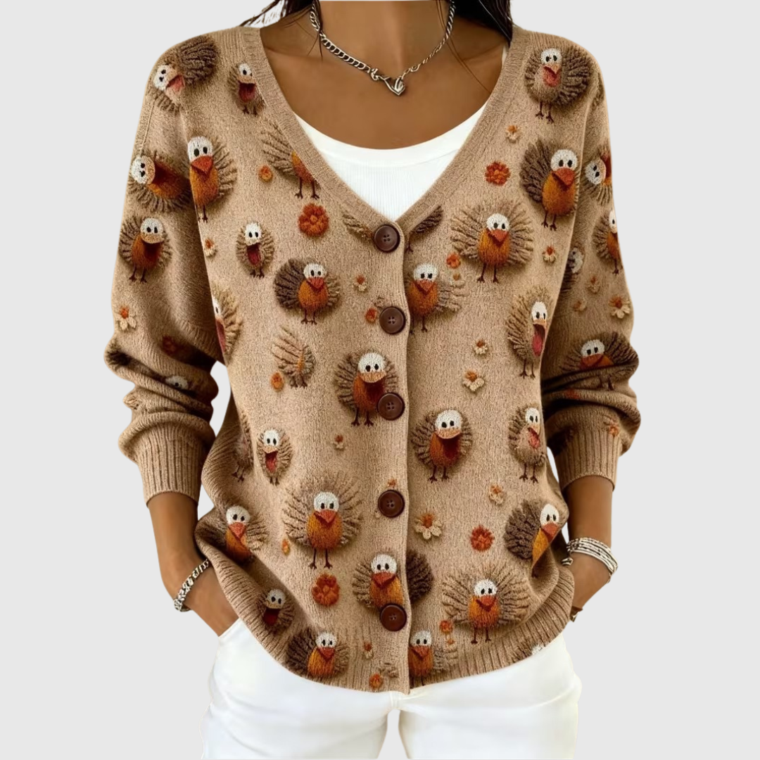 Giacca in Maglia con Bottoni