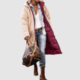 Laura - Cappotto invernale con taglio reversibile