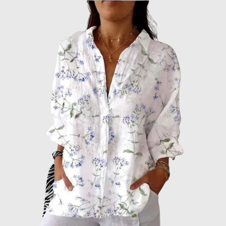 Rita | Blusa leggera e colorata con stampa