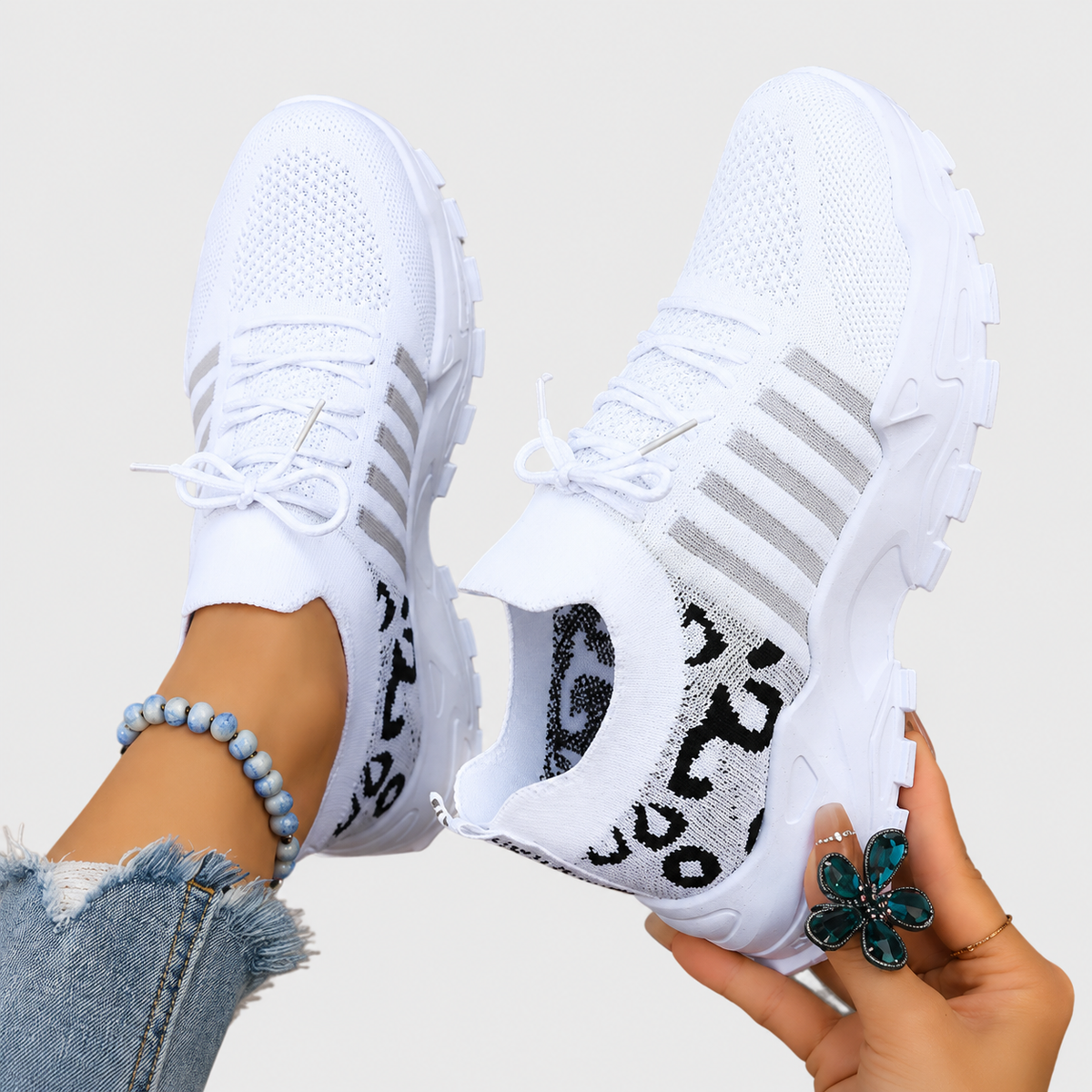 Sneakers con Fasce Laterali