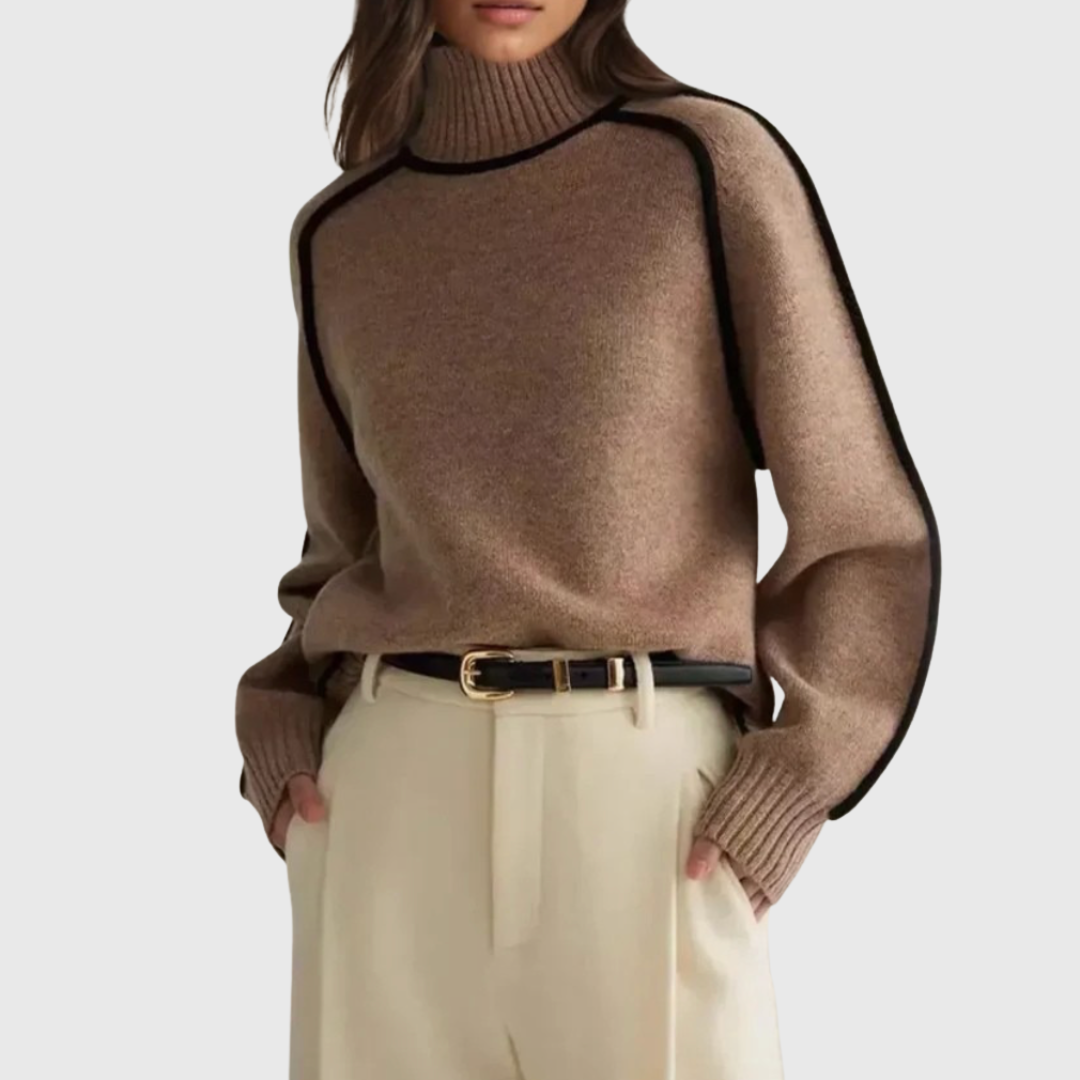 Sandrine | Maglione elegante a collo alto