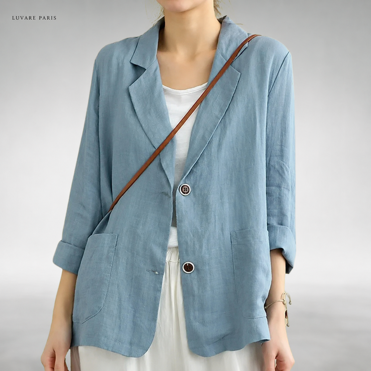 Blazer con Tasche Applicate