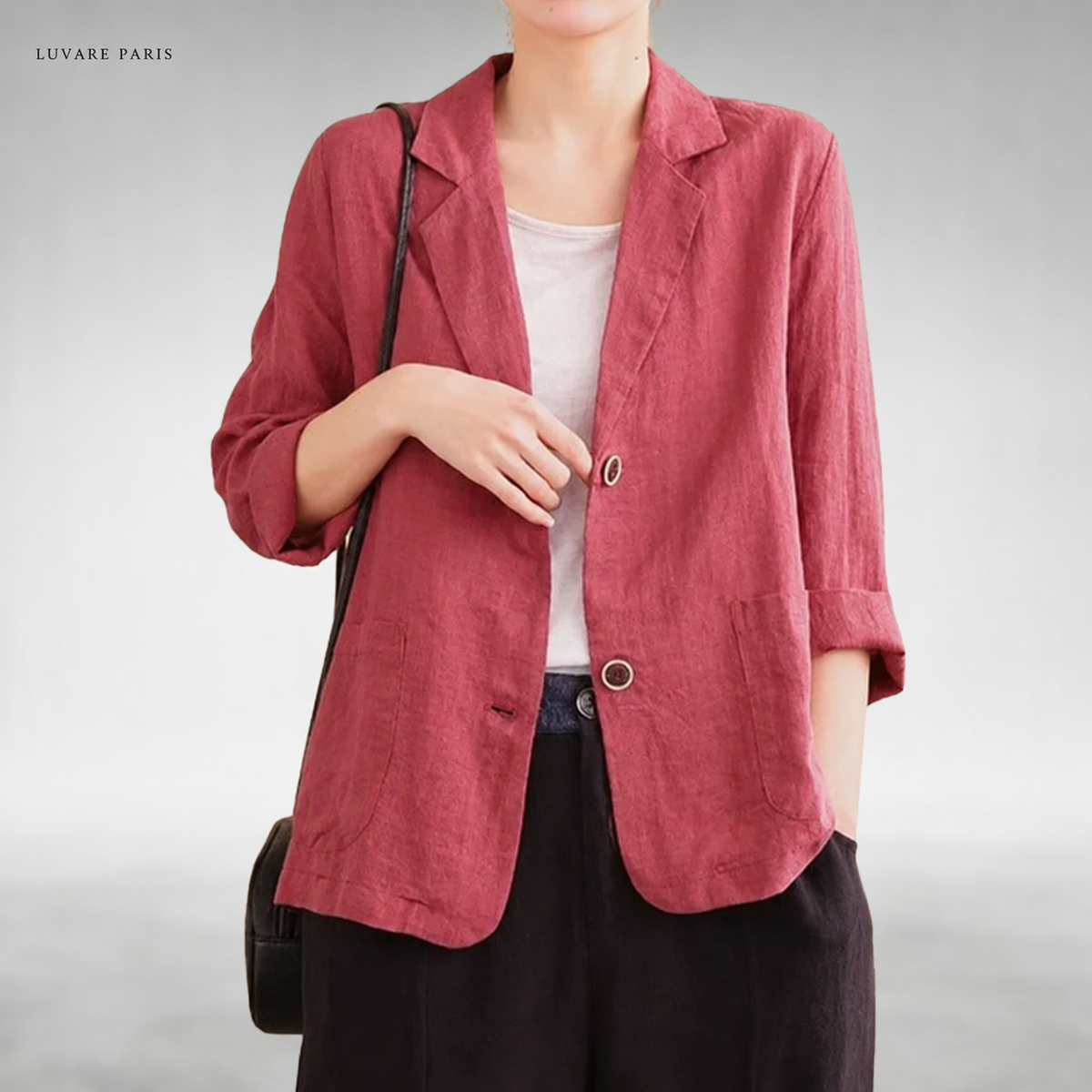 Blazer con Tasche Applicate