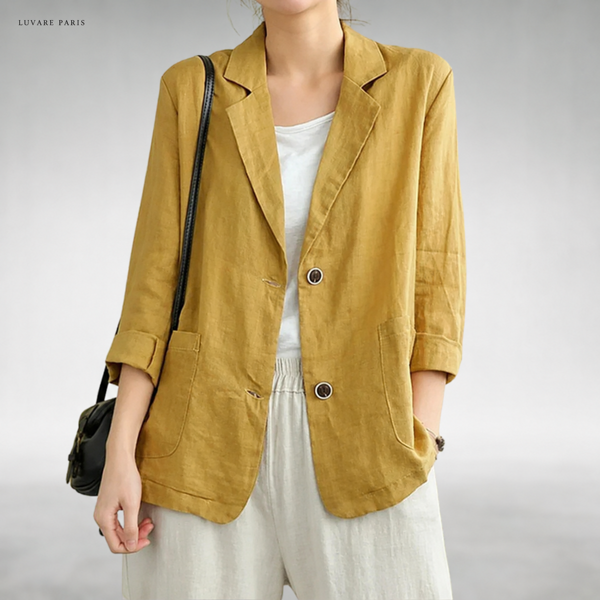 Blazer con Tasche Applicate