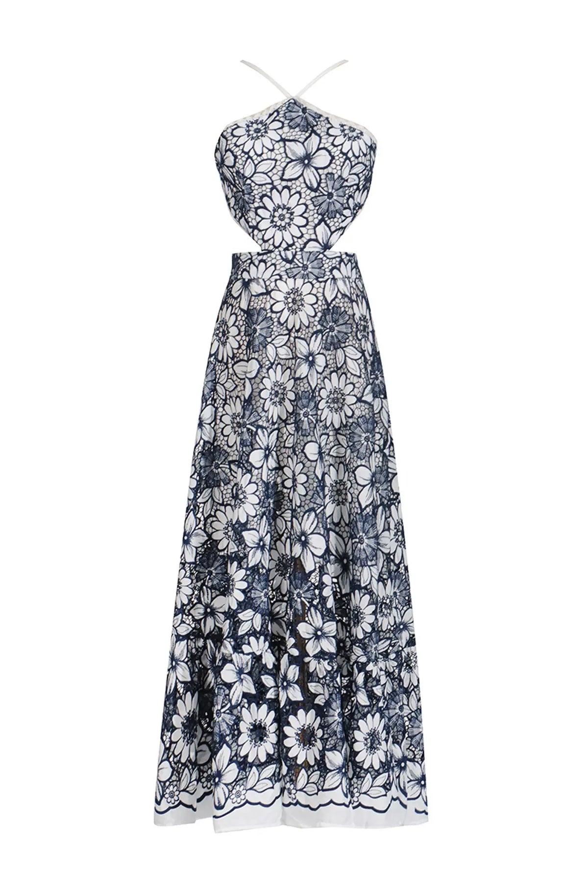Melanie - Abito cut-out con halter