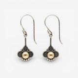Orecchini Boho Trifoglio con Perle d'Oro