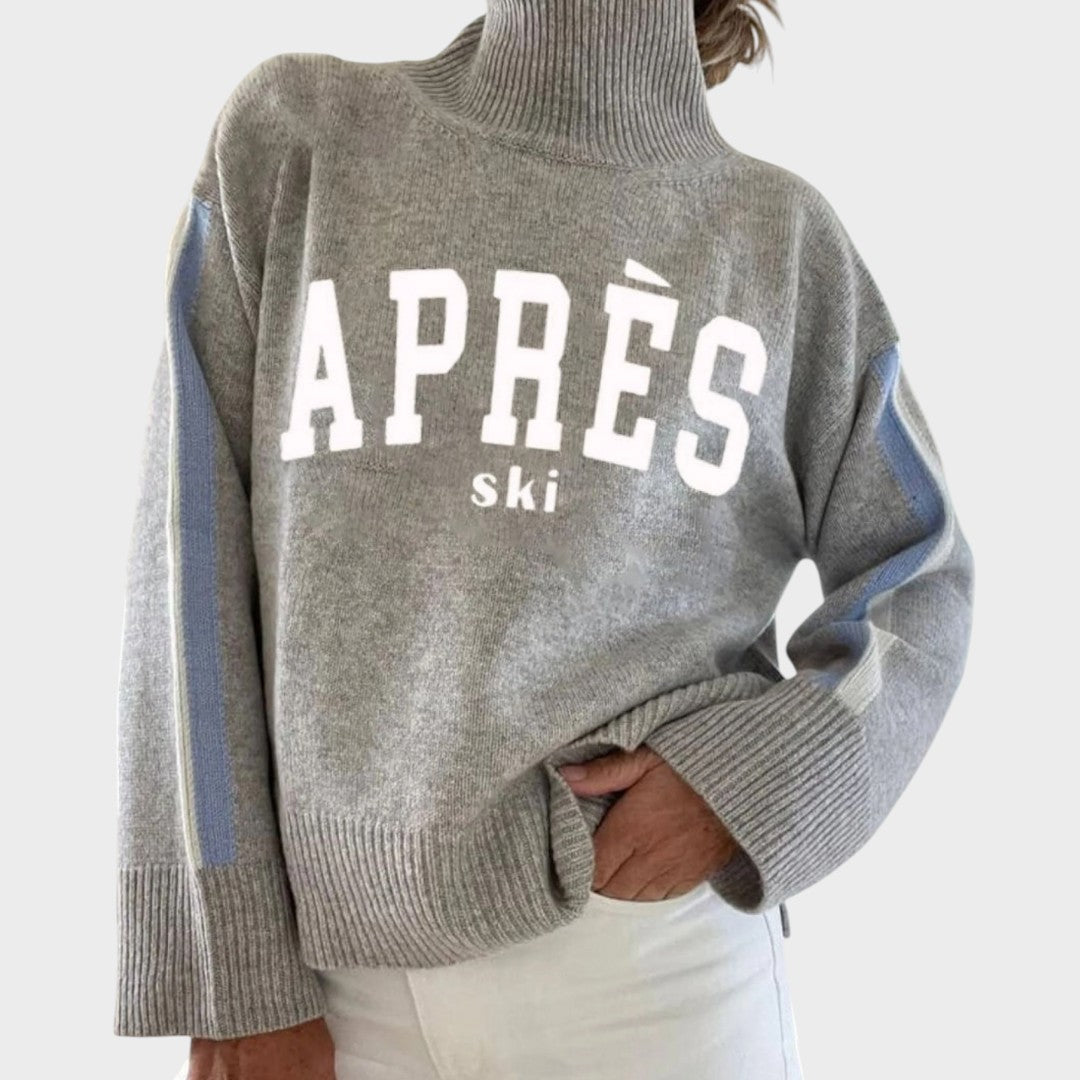 Maglione a Collo Alto in Maglia d'Autore