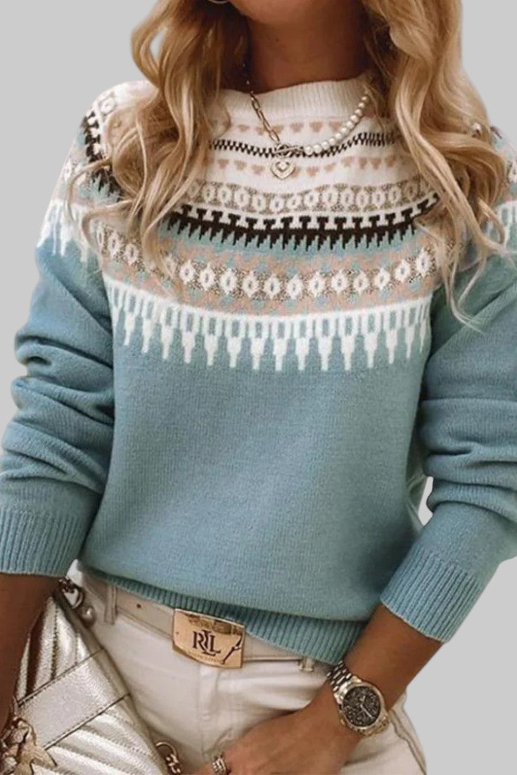 Sara | Maglione Texturizzato con Collo Rotondo