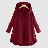 Zuzana - Cappotto trapuntato con cappuccio e bottoni