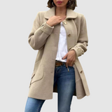 Martina - Cappotto oversize classico con bottoni