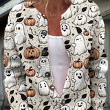 Léa | Gilet Halloween con motivo fantasma