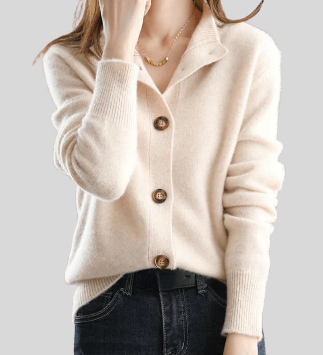 Stéphanie | Cardigan in Cashmere Stile Retrò