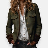 Darinka™ | Giacca elegante in tweed con dettagli in velluto