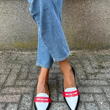 SLIPPERS A PUNTA BICOLORE