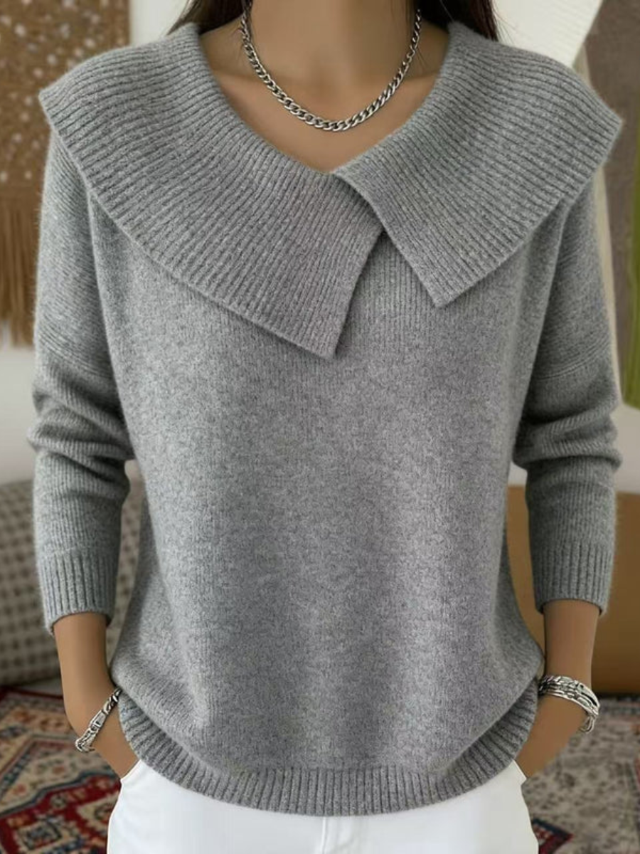Giuliana™ | Maglia Calda con Colletto Morbido
