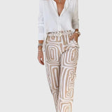 Emilia | Pantaloni Eleganti con Blusa e Cintura Inclusi
