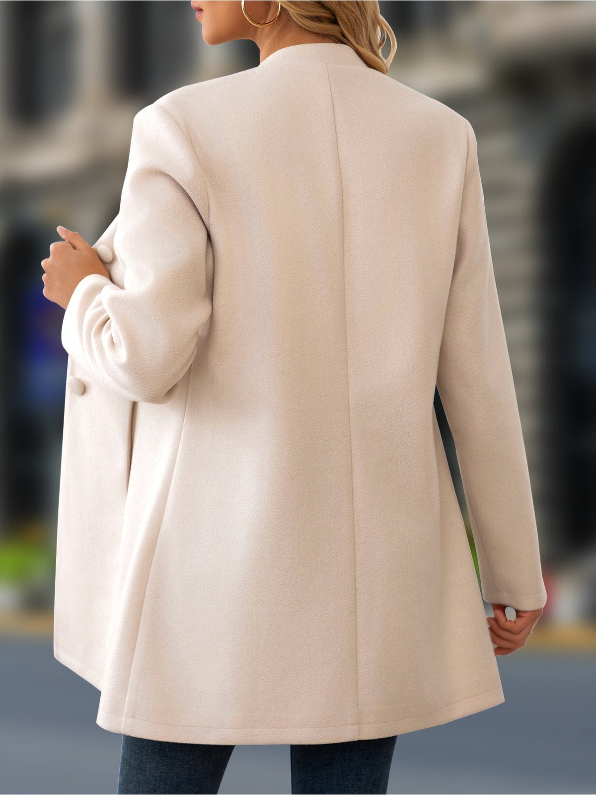 Elena | Cappotto Elegante a Collo Alto