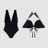 Luxe | Costume modellante con profondo scollo a V
