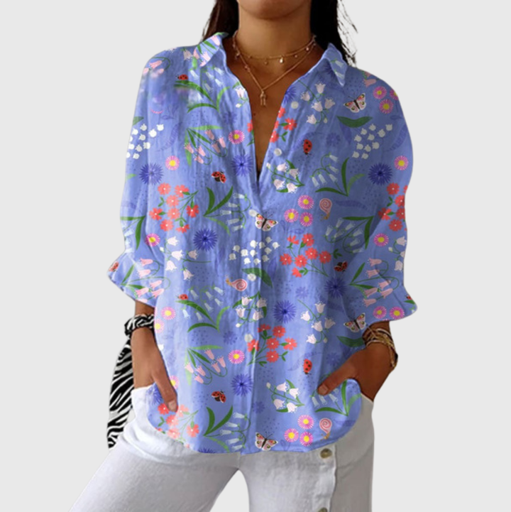 Camilla | Blusa leggera e colorata stampata