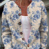 Mathilde | Cardigan bottonato con stampa floreale