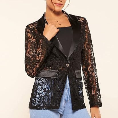 Féline - Blazer di pizzo di lusso