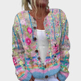 Giorgia - Cardigan Floreale Multicolor Autunnale