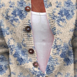 Mathilde | Cardigan bottonato con stampa floreale