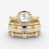 Lily - Set di Anelli Vintage in Oro e Zirconia
