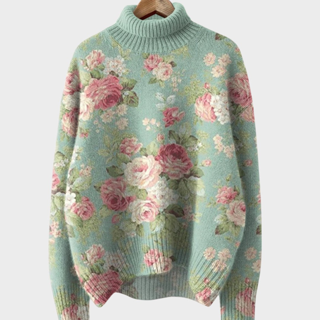 Maglione a Collo Alto in Maglia d'Autore