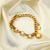 Francis – Bracciale in oro a grandi maglie rotonde