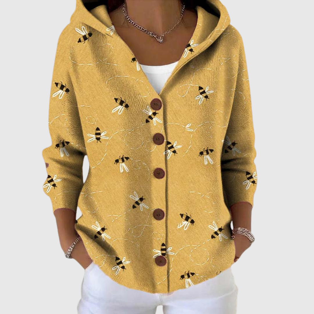 Giacca in Maglia con Cappuccio