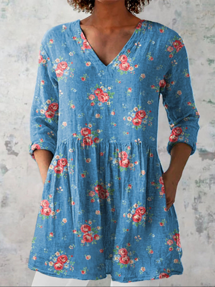 Paola | Blusa lunga a V