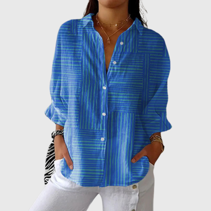 Silvia | Blusa leggera e colorata stampata