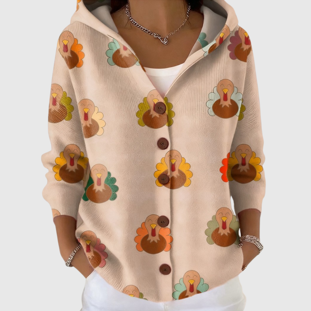 Giacca in Maglia con Cappuccio