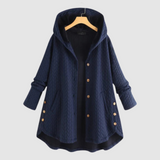 Zuzana - Cappotto trapuntato con cappuccio e bottoni
