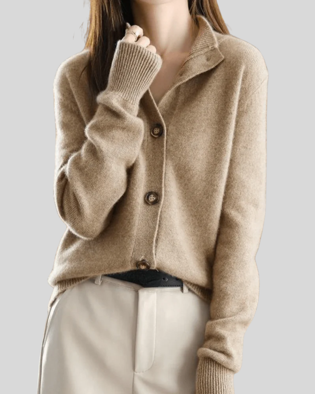Stéphanie | Cardigan in Cashmere Stile Retro