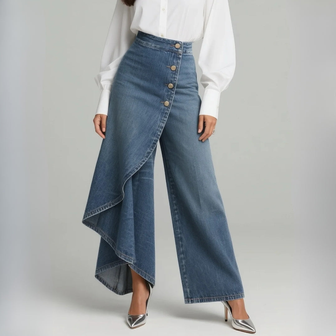 Pantaloni Avvolgenti in Denim