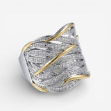 Anello Intrecciato Elegante Flerlagers