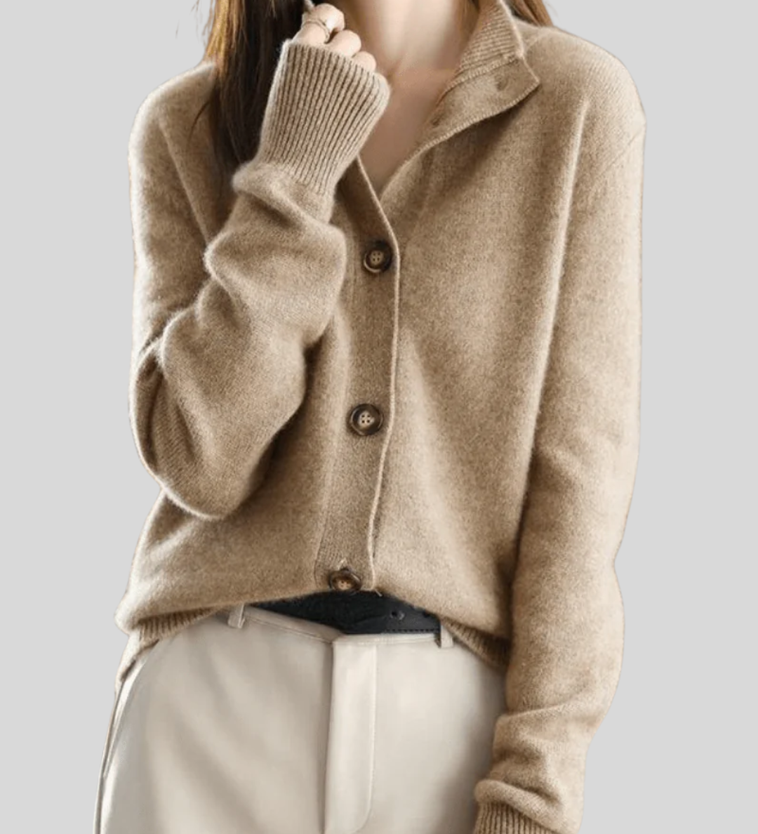 Stéphanie | Cardigan in Cashmere Stile Retrò
