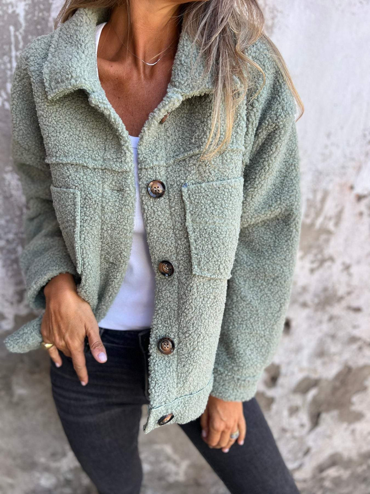 Accogliente cappotto testurizzato