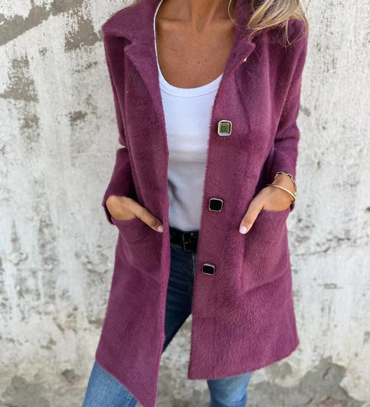 Cristina - Giacca Lunga Elegante per il Quotidiano