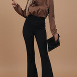 Blusa in satin - Doppio Fiore